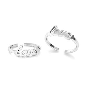 Love ring - universal size, sterling silver, U-RING ODL-00686 18,9x19 mm