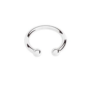 Ear cuff with balls, sterling silver 925, KLN KL-120 3x16 mm