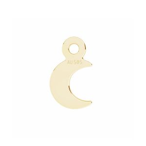 Moon mini pendant*gold 585 14K*LKZ14K-50178 - 0,30 5x5 mm