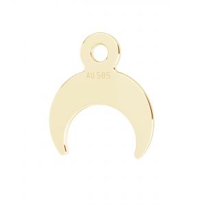 Moon mini pendant*gold 585 14K*LKZ14K-50198 - 0,30 7,5x8,6 mm