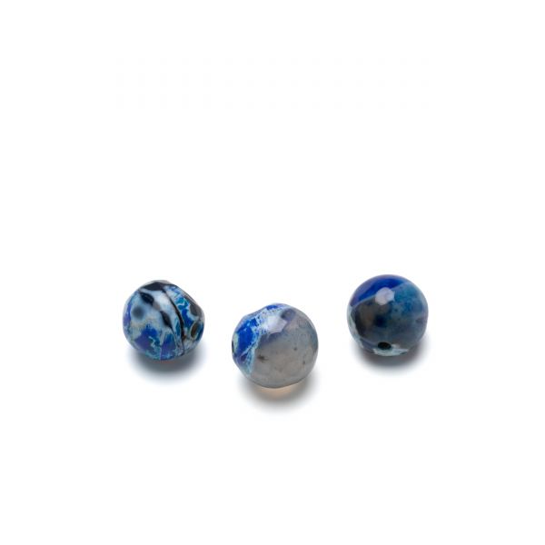 ROUND bead stone, Blue fire agate 10 MM GAVBARI, semi-precious stone
