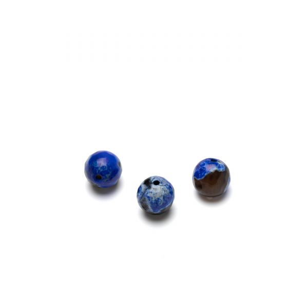 ROUND bead stone, Blue fire agate 8 MM GAVBARI, semi-precious stone