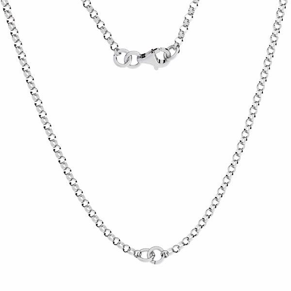 Necklace base, sterling silver 925, ROLO 035 CHAIN 63 41 cm