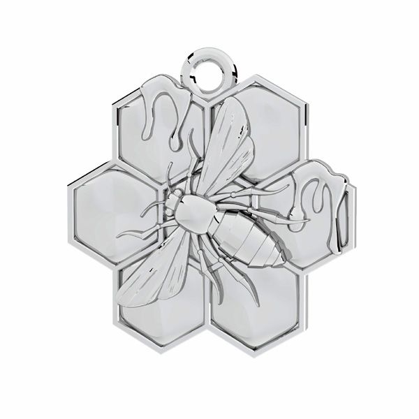 Bee pendant*sterling silver 925*ODL-00948 17,9x19 mm