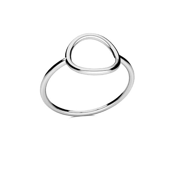 Round ring, sterling silver 925*RING ODL-01069 10x18,5 mm R-11