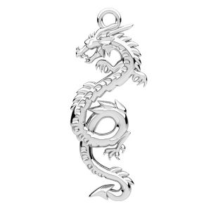Dragon pendant*sterling silver 925*ODL-01108 12x31,6 mm