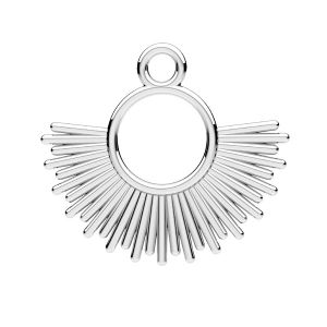 Sun pendant, sterling silver 925, ODL-01086 16,5x19,3 mm