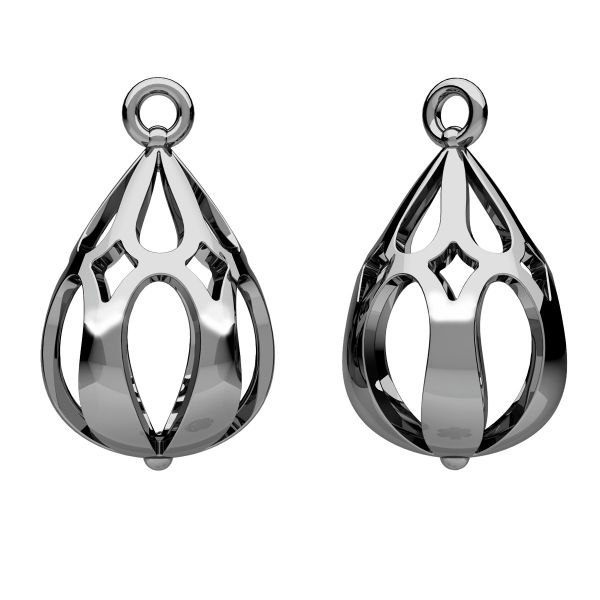 Tear pendant, silver 925, ODL-01113 17x18,5 mm