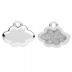 Cloud pendant, sterling silver 925, ODL-01109 11,3x14 mm