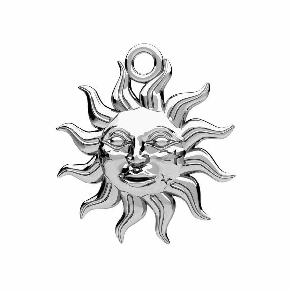 Sun pendant, sterling silver 925, ODL-01111 17x18,7 mm