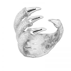 Ring - universal size - dragon claws, sterling silver 925, U-RING OWT-00004 15,5x24 mm
