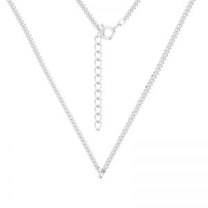 Necklace base, sterling silver 925, PD 50 CHAIN 69 35+5 cm