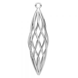 Spiral pendant*sterling silver 925*OWS-0349 9,8x35 mm