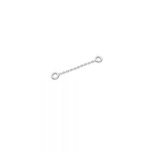 Short chain Anchor, earrings base*sterling silver 925*A 030 KCZ 0,8x1,57 - 20 mm