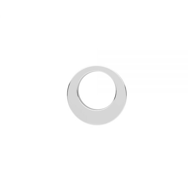 Donut mini pendant, sterling silver 925, LKM-3310 - 0,60 4x6,2 mm