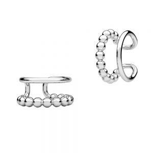 Ear cuff with balls, sterling silver 925, KLN OWS-00517 5x12 mm