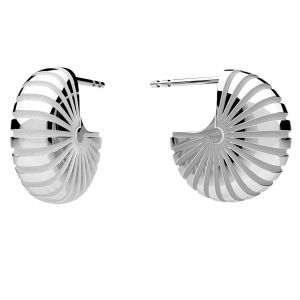 Shell earrings, silver 925, KLS OWS-00543 5,4x14,5 mm