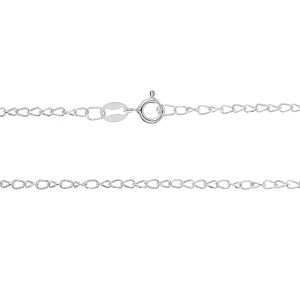 Anchor chain, federing clasp*sterling silver 925*SSD 45 40 cm