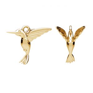 Hummingbird pendant*gold 585*ODLZ-00058 8x13,5 mm
