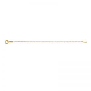 Short gold chain, extension for bracelet*Gold 585*SG-AD 020 KC 0,8x2,15 - 80 mm