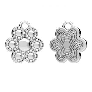 Flower pendant*sterling silver 925*ODL-01341 12x13,2 mm