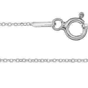 Delicate diamond anchor chain, sterling silver 925, AD 025 38 cm