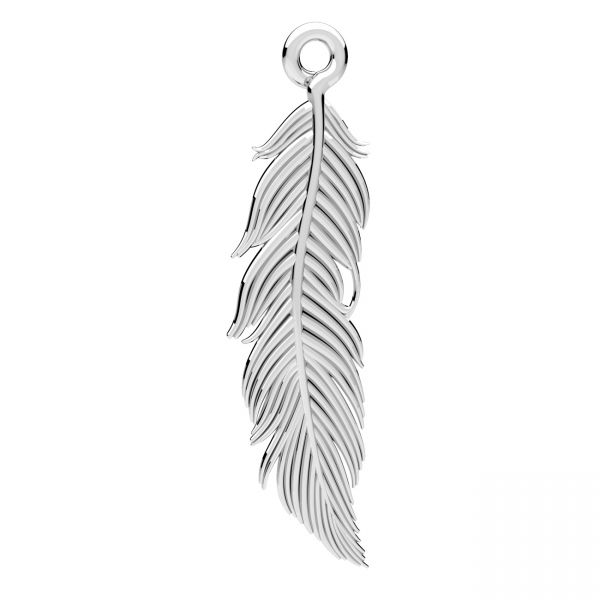 Sterling silver sales feather charm