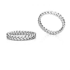 Braid ring, sterling silver 925*RING ODL-01366 2,9x20,8 mm R-17