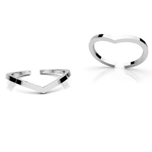 Universal ring, sterling silver 925, U-RING ODL-01227 1,2x1,2 mm