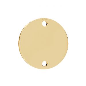 Round tag pendant*gold 585*LKZ14K-50275 - 0,30 14x14 mm