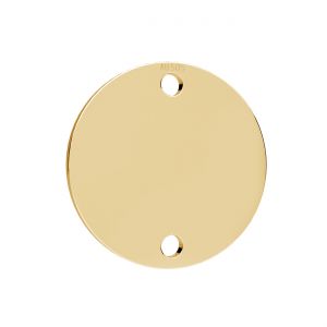 Round tag pendant*gold 585*LKZ14K-50280 - 0,50 15x15 mm