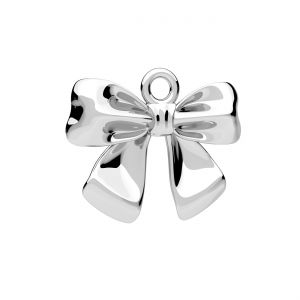 Bow pendant, sterling silver 925, ODL-01455 13,4x16 mm