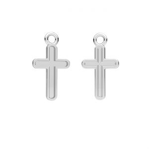 Cross pendant, resin base*sterling silver*CON-1 ODL-01460 8,5x15,2 mm