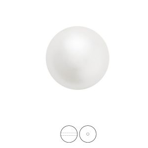 Cream pearl bead, Round Pearl 1H MXM 8 cream, PRECIOSA