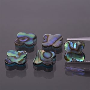 Clover shell Paua 12x12 MM