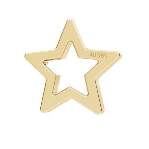 Golden Pendant - Airplane*gold AU 585*LKZ14K-50323 - 0,30 5,7x6 mm