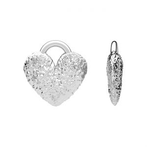 Pendant - heart with rays*sterling silver AG 925*CON-1 ODL-01608 10,8x11,2 mm