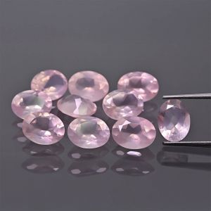 Oval stone, cone - Rose Quartz 6x4 MM