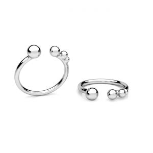 Universal ring - cat with yarn*sterling silver AG 925*U-RING OWS-01175 5x23,7 mm
