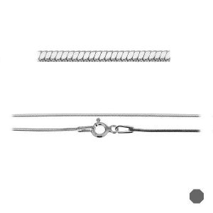 Octagon snake chain*sterling silver 925*SN 020 DC8L (40 cm)