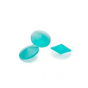 Round stone, rivoli - Turquoise Chalcedony 12 MM