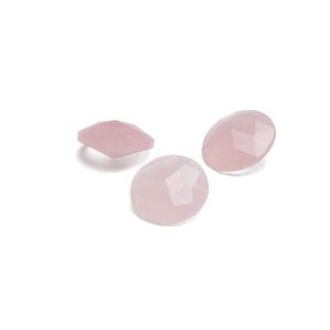 Round stone, cone cut - Rose Quartz 12 MM