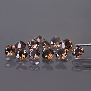 Round stone, cone cut - Smoky Quartz 2 MM