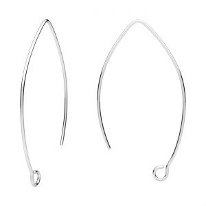 Open bail - fish type*sterling silver AG 925*BRY 6 0,85x22x42 mm