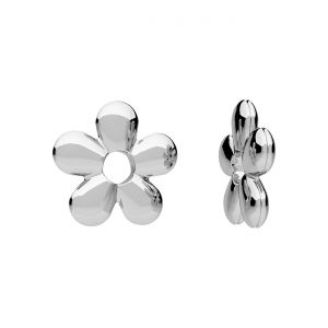 Pendant - flower*sterling silver AG 925*CON-1 ODL-01628 10,2x10,6 mm
