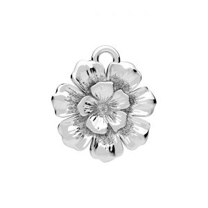 Pendant - flower*sterling silver AG 925*CON-1 ODL-01629 13x14 mm