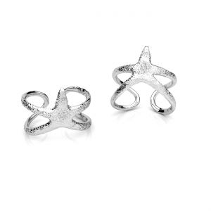 Universal ring - shells*sterling silver AG 925*U-RING OWS-01191 11x20 mm - R(11-15))