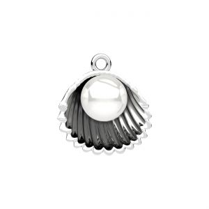 Dragon pendant - white pearl 8mm*sterling silver AG 925*CON-1 ODL-01620 15,7x17 mm ver.2