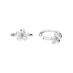 Ear cuff - ball design*sterling silver AG 925*KLN ODL-01622 6,8x12,5 mm