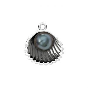 Dragon pendant - white pearl 8mm*sterling silver AG 925*CON-1 ODL-01620 15,7x17 mm ver.3